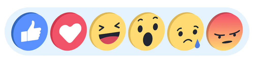 reakcje na facebooku