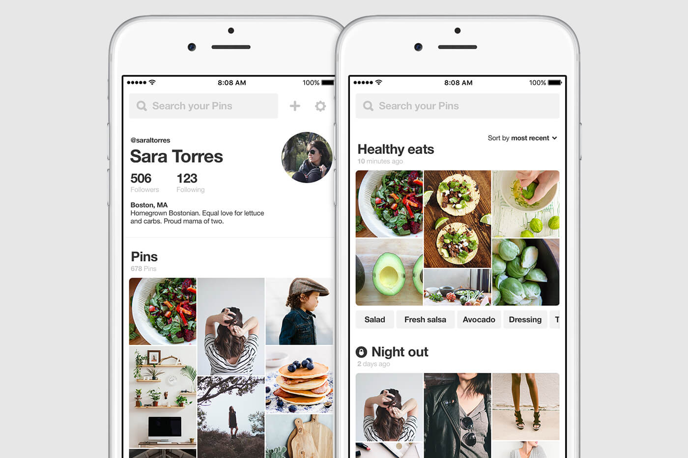 follow na pinterest